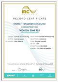 Canada Ocean Racing record certificate