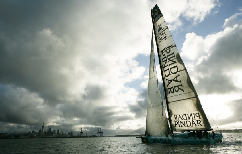 Pindar’s new cutting edge Open 60 hits the water photo copyright Jon Nash taken at  and featuring the IMOCA class