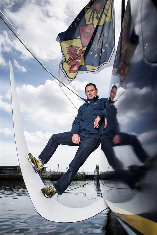 Edmond de Rothschild skipper Sébastien Josse ahead of The Transat bakerly 2016 start photo copyright Lloyd Images taken at  and featuring the IMOCA class