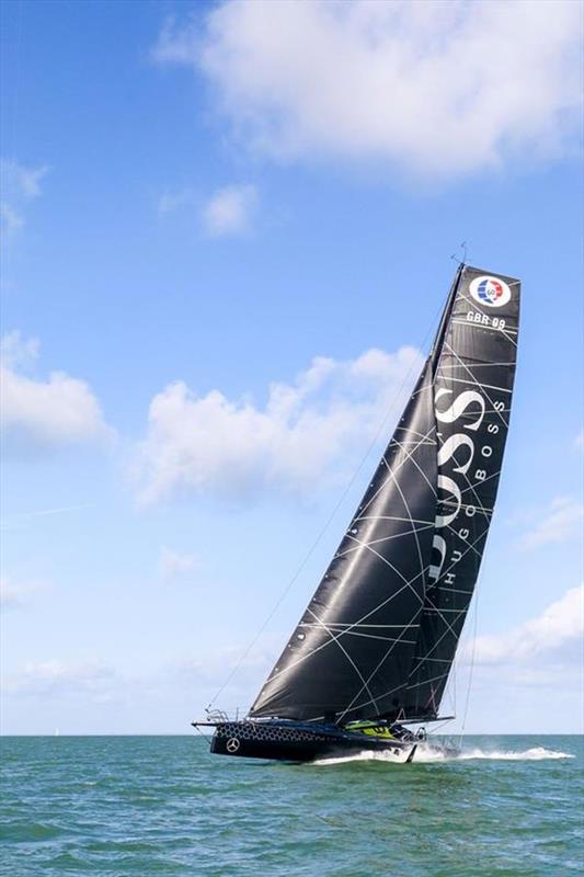 Hugo Boss during the New York–Vendée (Les Sables d'Olonne) photo copyright Mark Lloyd / www.lloydimages.com taken at  and featuring the IMOCA class