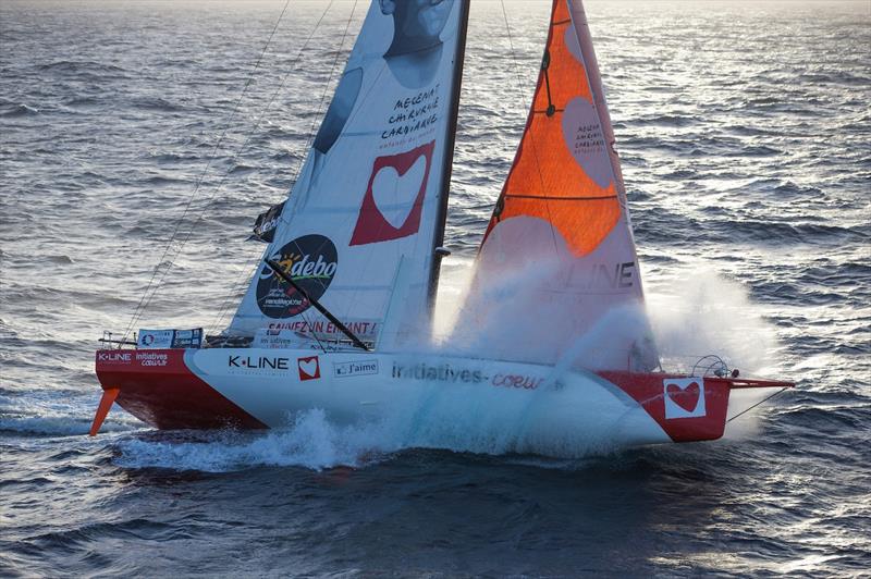 Initiatives Coeur with skipper Tangue de Lamotte (FRA) ahead of the 8th Vendée Globe - photo © Jean-Marie Liot / DPPI / Vendee Globe
