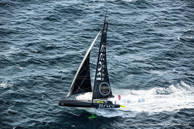 Alex Thomson (GBR) on Hugo Boss in the 8th Vendée Globe photo copyright Cleo Barnham / Hugo Boss / Vendee Globe taken at  and featuring the IMOCA class