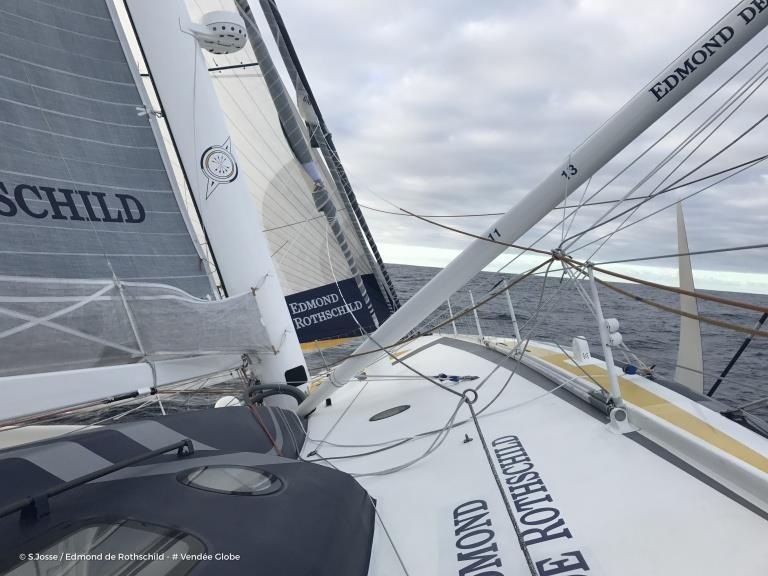 Sebastien Josse on Edmond de Rothschild on day 3 of the Vendée Globe - photo © Sebastien Josse