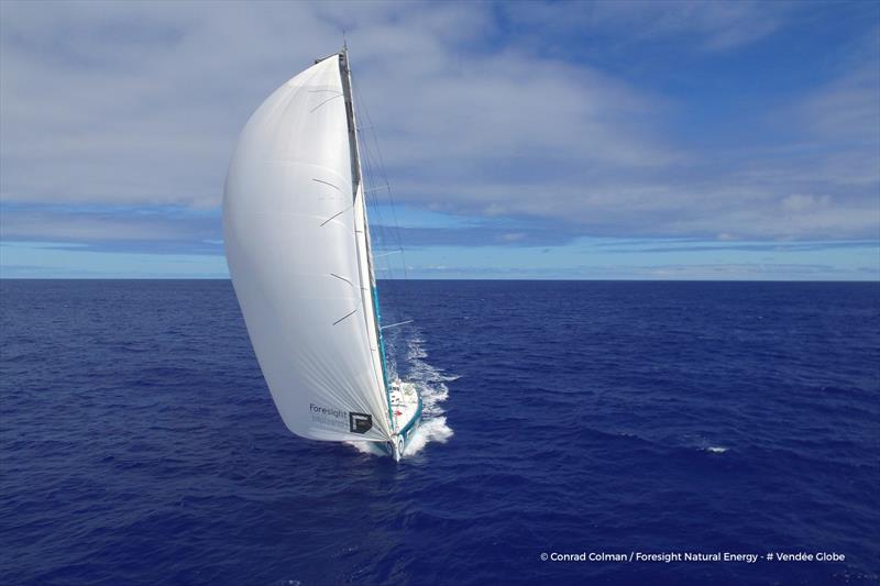 Conrad Colman on Foresight Natural Energy during the Vendée Globe - photo © Conrad Colman / Foresight Natural Energy / Vendee Globe