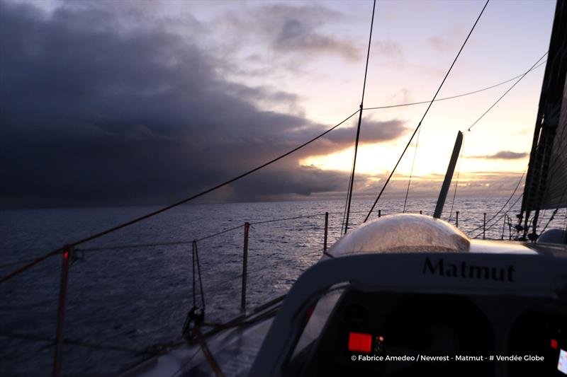 Fabrice Amedeo on Newrest Matmut during the Vendée Globe photo copyright Fabrice Amedeo / Newrest Matmut / Vendee Globe taken at  and featuring the IMOCA class