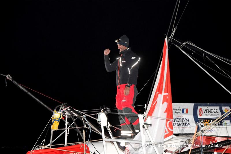 Jeremie Beyou on Maitre Coq finishes 3rd in the Vendée Globe 2016-17 - photo © Vincent Curutchet / DPPI / Vendee Globe