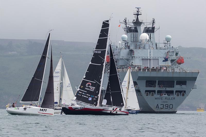 OSTAR start in 2017 photo copyright Paul Gibbins taken at  and featuring the IMOCA class