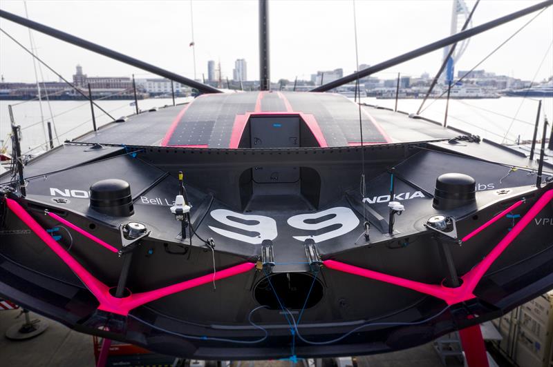 The radical new Hugo Boss IMOCA 60 aimed at winning the Vendee Globe photo copyright Lloyd Images taken at  and featuring the IMOCA class