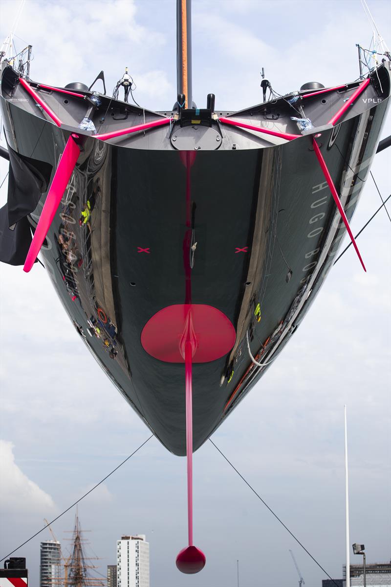 The radical new Hugo Boss IMOCA 60 aimed at winning the Vendee Globe photo copyright Lloyd Images taken at  and featuring the IMOCA class