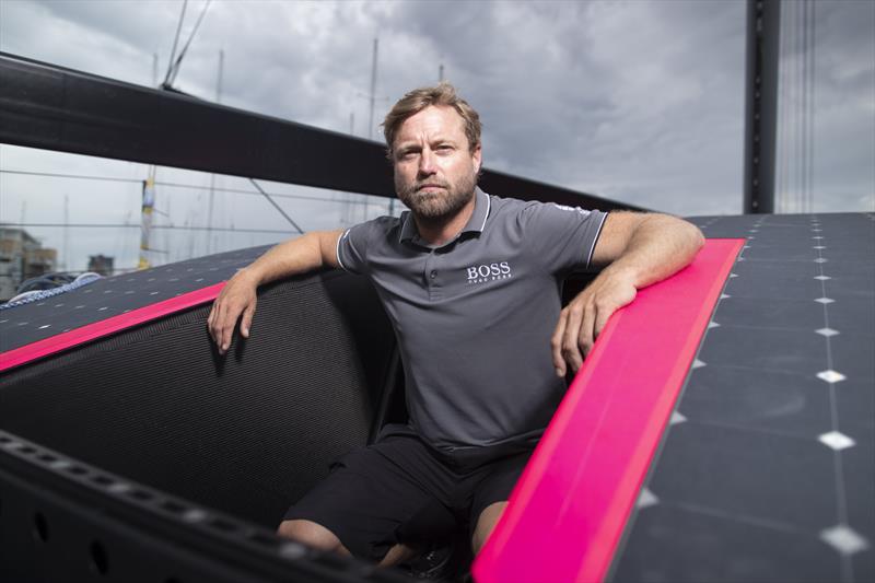 The radical new Hugo Boss IMOCA 60 aimed at winning the Vendee Globe photo copyright Lloyd Images taken at  and featuring the IMOCA class