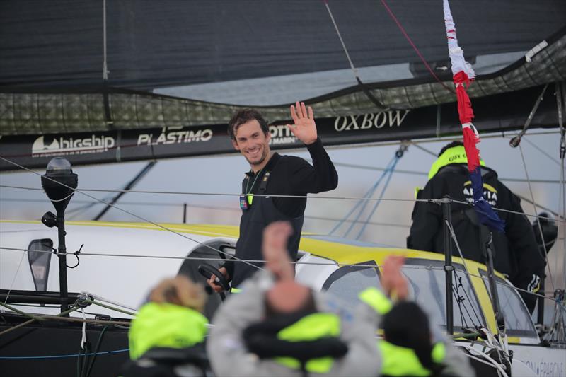 Charlie Dalin on Apivia finishes second in the Vendée-Arctique-Les Sables d'Olonne Race - photo © Eloi Stichelbaut - polaRYSE / IMOCA