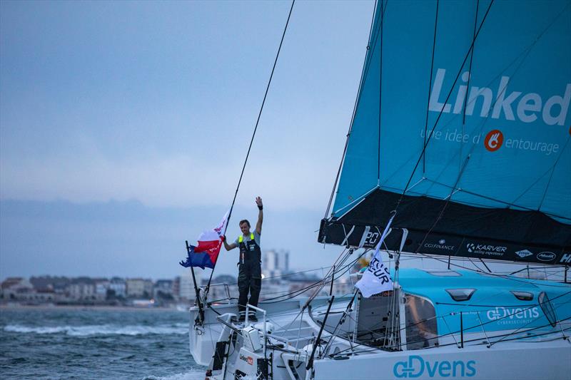 Thomas Ruyant on LinkedOut finishes third in the Vendée-Arctique-Les Sables d'Olonne Race - photo © Pierre Bouras - LinkedOut