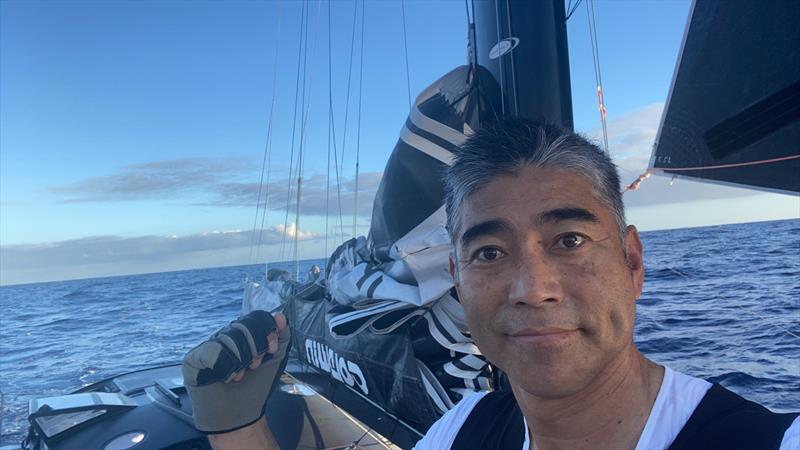 Mainsail damage for Koji Shiraishi onboard DMG MORI Global One in the Vendée Globe photo copyright DMG MORI Global One taken at  and featuring the IMOCA class