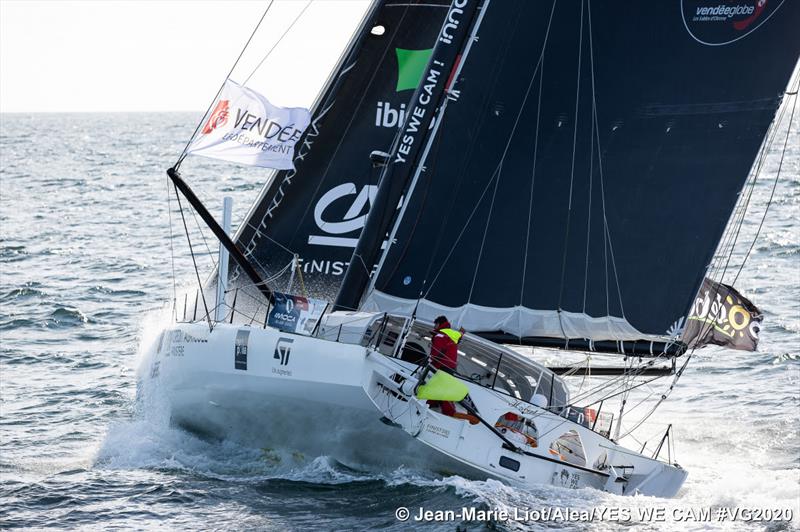 Jean Le Cam during the Vendée Globe photo copyright Jean-Marie Liot / Alea YES WE CAM #VG2020 taken at  and featuring the IMOCA class