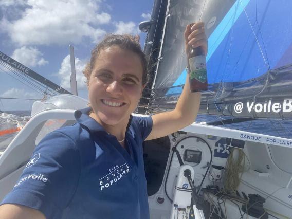 Clarisse Cremer on Banque Populaire X crosses the Equator during the Vendée Globe photo copyright Clarisse Cremer / Banque Populaire #VG2020 taken at  and featuring the IMOCA class