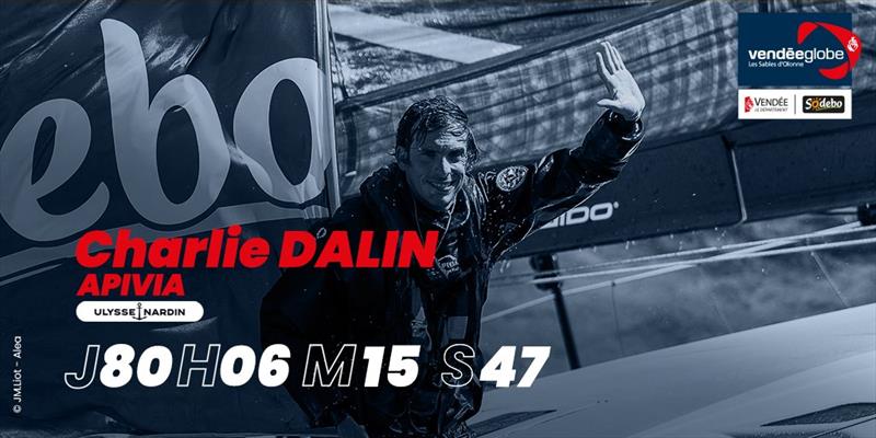 Line honours for Charlie Dalin on Apivia in the Vendée Globe - 80 days, 6 hours, 15 minutes, 47 seconds photo copyright J.M.Liot / Alea taken at  and featuring the IMOCA class