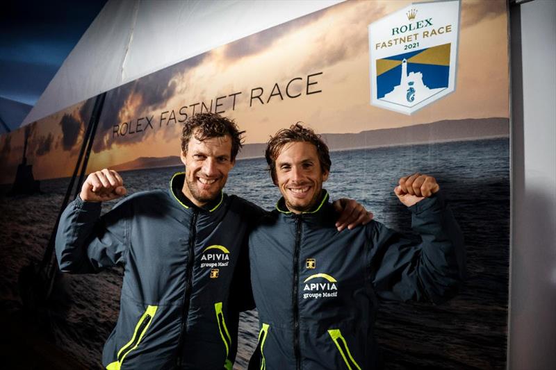 Rolex Fastnet Race victory in the IMOCA class for the hugely talented Charlie Dalin and Paul Meilhat on Apivia photo copyright Paul Wyeth / www.pwpictures.com taken at Royal Ocean Racing Club and featuring the IMOCA class