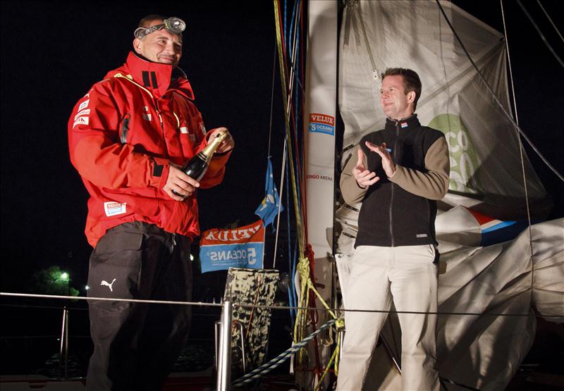 Zbigniew 'Gutek' Gutkowski finishes fourth in Velux 5 Oceans Leg 4 photo copyright Ainhoa Sanchez / www.w-w-i.com taken at  and featuring the IMOCA class