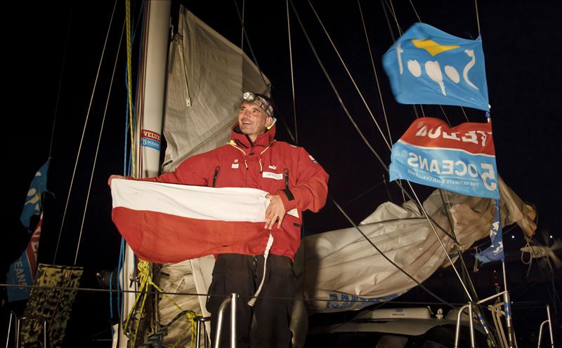 Zbigniew 'Gutek' Gutkowski finishes fourth in Velux 5 Oceans Leg 4 photo copyright Ainhoa Sanchez / www.w-w-i.com taken at  and featuring the IMOCA class