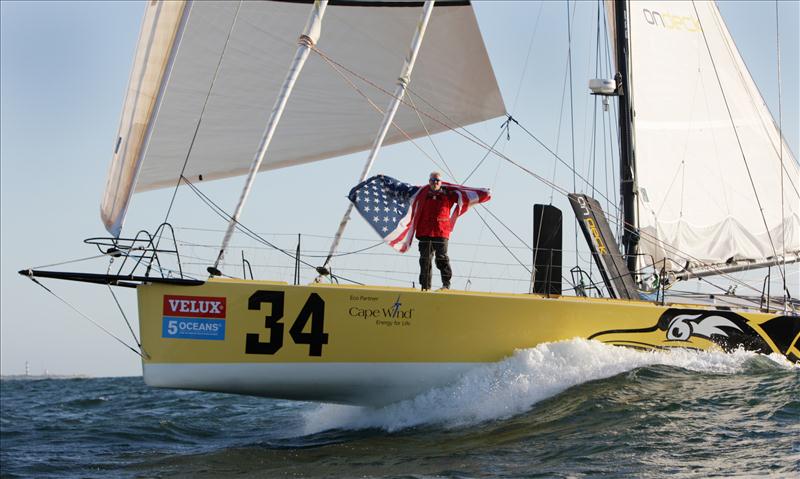 Brad Van Liew takes overall victory in the Velux 5 Oceans photo copyright onEdition / Velux 5 Oceans taken at  and featuring the IMOCA class