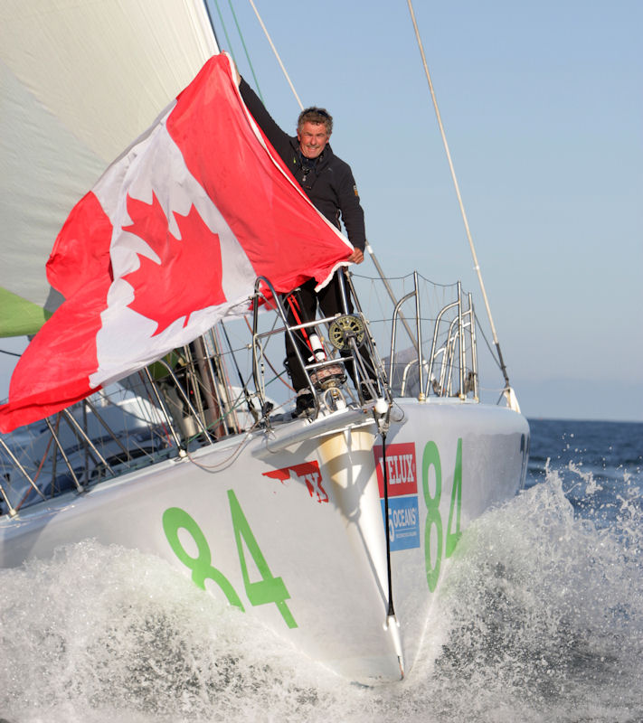 Derek Hatfield finishes third in the Velux 5 Oceans race photo copyright onEdition taken at  and featuring the IMOCA class
