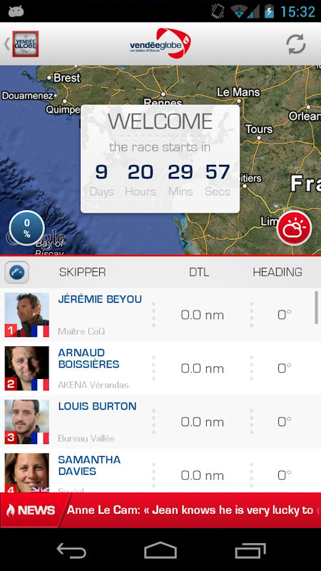 The new official Vendée Globe app is now available photo copyright Vendée Globe taken at  and featuring the IMOCA class
