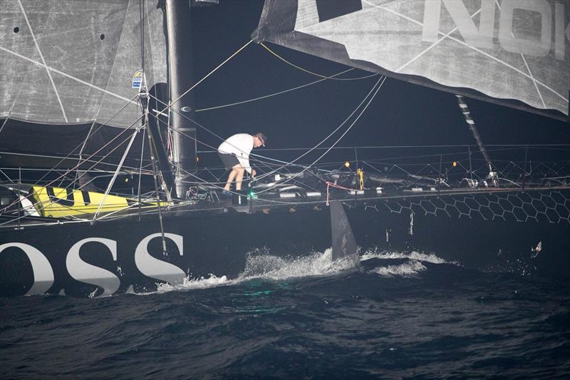 Alex Thomson - Hugo Boss - Images after terrain closure on Guadeloupe Island photo copyright Alex Thomson Racing taken at  and featuring the IMOCA class