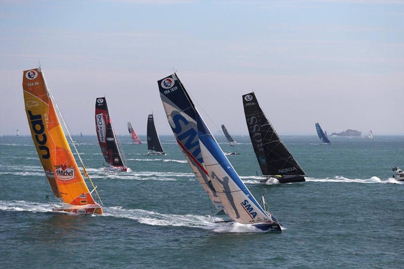 SMA, UCAR-StMichel, Hugo Boss / La Route du Rhum 2018 - photo © Alexis Courcou