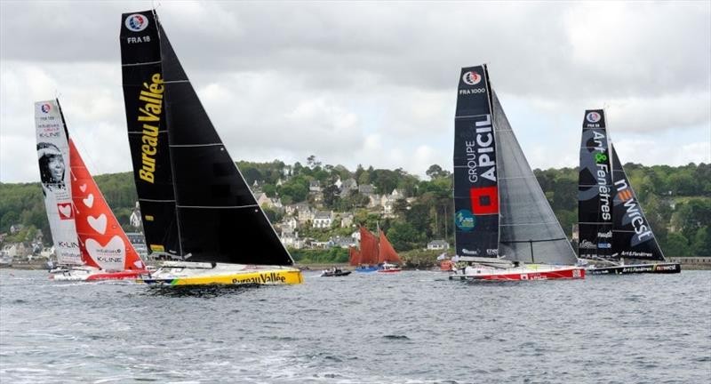 Bermuda 1000 Race 2018 departure - Douarnenez photo copyright François Van Malleghem taken at  and featuring the IMOCA class