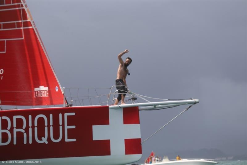 Alan Roura and La Fabrique - 2018 Route du Rhum photo copyright Gilles Morelle taken at  and featuring the IMOCA class