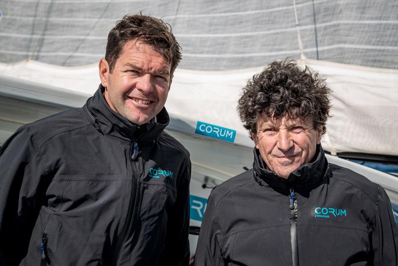 Nicolas Troussel teams up with Jean Le Cam in the Transat Jacques Vabre photo copyright Pierre Bouras / CORUM L’Épargne taken at  and featuring the IMOCA class