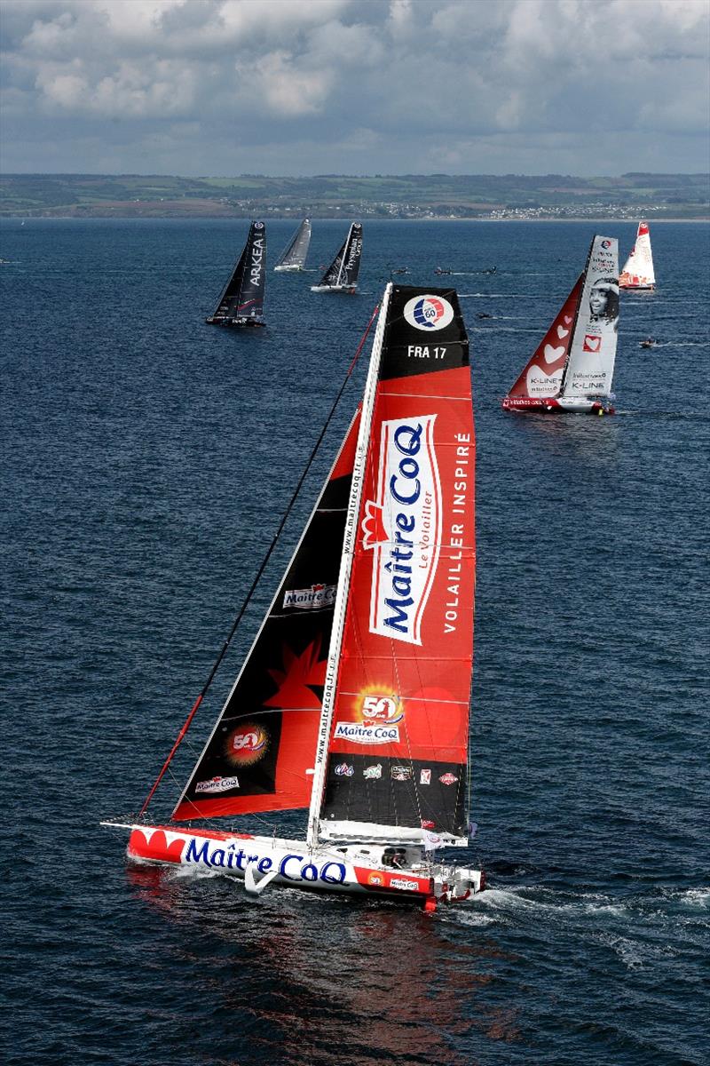 Bermudes 1000 Race Douarnenez-Brest photo copyright François Van Malleghem / Bermudes 1000 Race taken at  and featuring the IMOCA class