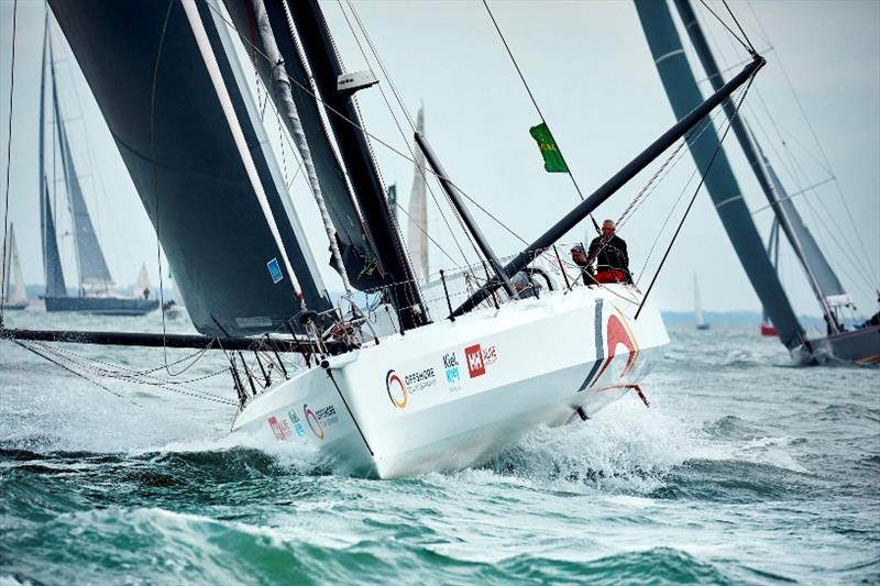 Successful test for `Einstein`. Offshore Team Germany is happy about the performance of the boat and the team - Rolex Fastnet Race photo copyright Felix Diemer / OTG taken at Royal Ocean Racing Club and featuring the IMOCA class