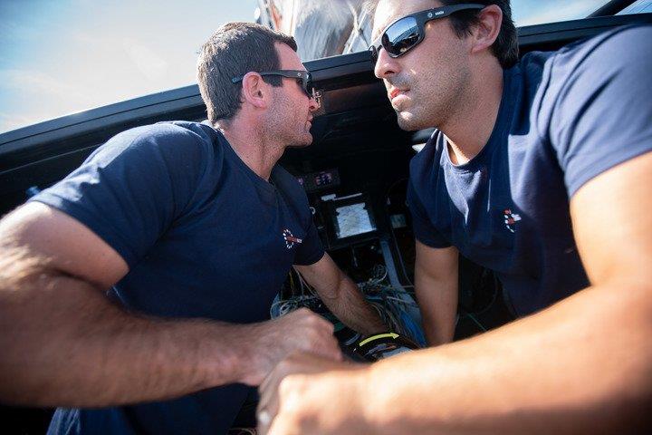 Mark Towill and Charlie Enright of 11th Hour Racing photo copyright Amory Ross/11th Hour Racing taken at  and featuring the IMOCA class