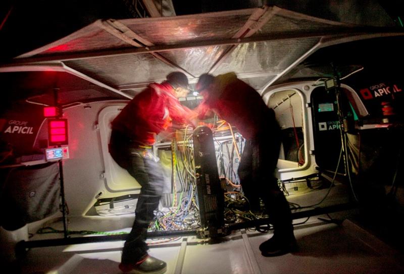 Groupe Apicil photo copyright Christophe Launay taken at  and featuring the IMOCA class