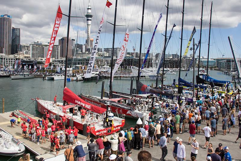 Auckland Stopover. In-Port Race. Race Village photo copyright Ainhoa Sanchez / Volvo AB taken at  and featuring the IMOCA class