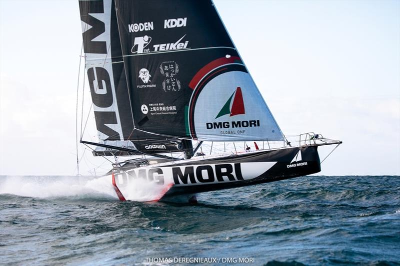 Kojiro Shiraishi - Dmg Mori Global One - IMOCA photo copyright Thomas Deregnieaux taken at  and featuring the IMOCA class