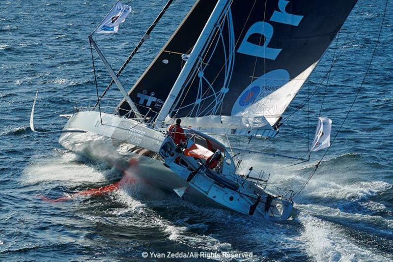 IMOCA Prysmian Group, entrainement au large de Lorient pour participation à la Transat Jacques Vabre 2019, skipper, Giancarlo Pedote photo copyright Yvan Zedda taken at  and featuring the IMOCA class