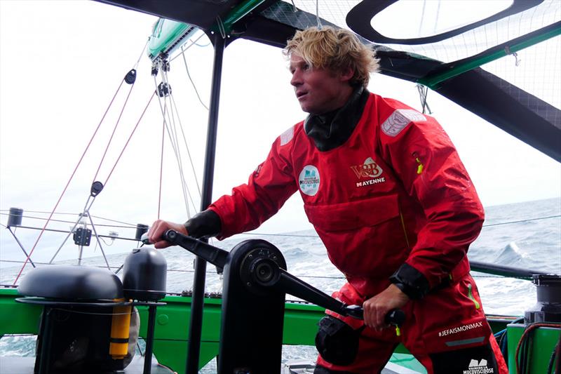 Vendée Globe skippers Maxime Sorel photo copyright Jean-Marie Liot /V&B Mayenne taken at  and featuring the IMOCA class