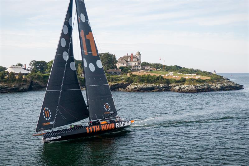 The 11th Hour Racing Team returns home to Newport, Rhode Island after a recent transatlantic passage photo copyright 11th Hour Racing Team/Amory Ross taken at  and featuring the IMOCA class