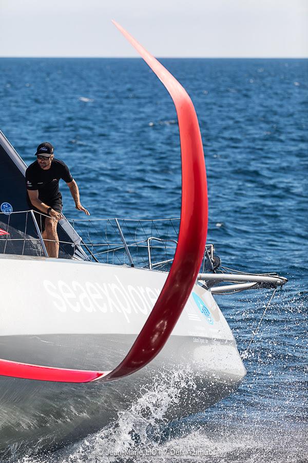 A clean start for the 17 IMOCAs competing in the 48 Heures Azimut photo copyright Jean-Marie Liot taken at  and featuring the IMOCA class