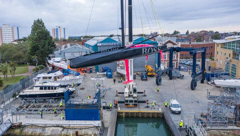 Hugo Boss IMOCA60 complete final check before heading for the start of the 2020 Vendee Globe Race - photo © Alex Thomson Racing