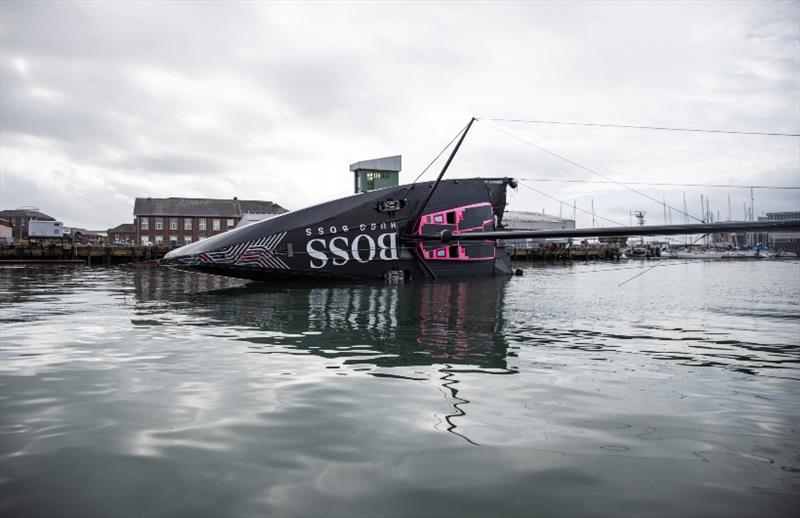 Hugo Boss 90 degree test photo copyright Alex Thomson Racing taken at  and featuring the IMOCA class