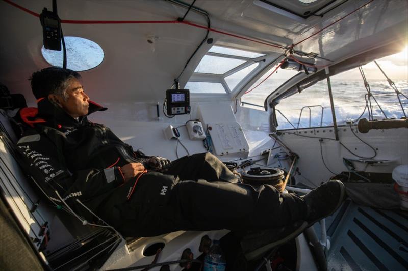 Kojiro Shiraishi aboard DMG MORY – Vendee Globe photo copyright Team DMG MORY taken at  and featuring the IMOCA class