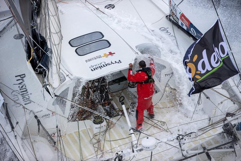 Giancarlo Pedote, skipper Prysmian Group - Vendée Globe photo copyright Jean-Marie Liot taken at  and featuring the IMOCA class