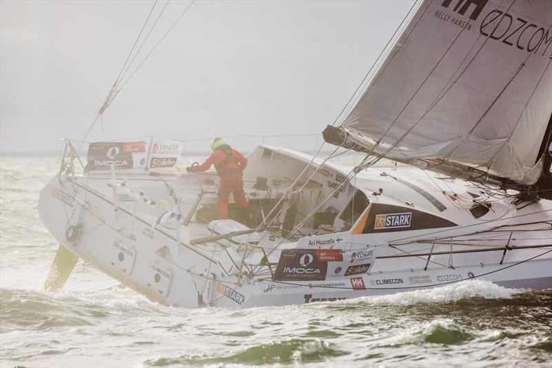 Ari Huusela during the Vendée Globe photo copyright Jari Salo taken at  and featuring the IMOCA class