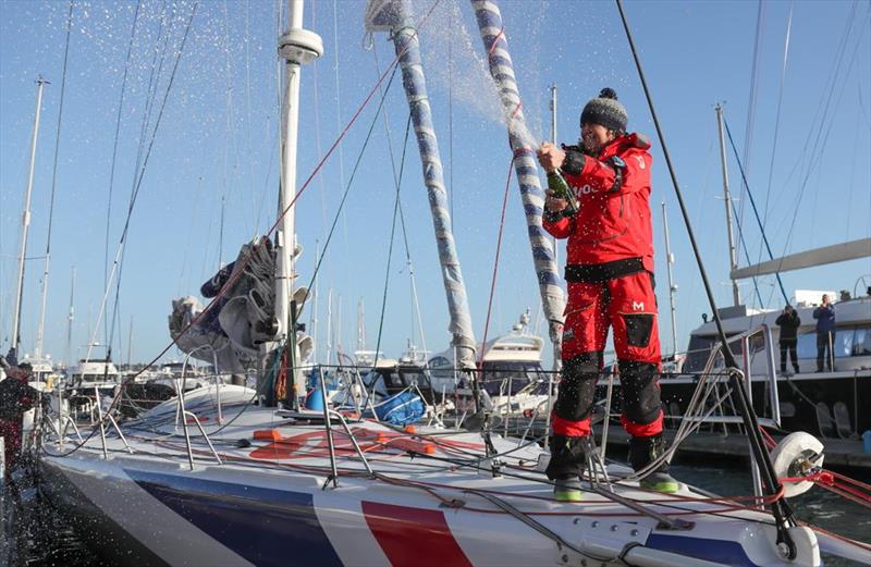 Vendee Globe: Pip Hare returns home to Poole photo copyright Tracy Payne taken at  and featuring the IMOCA class