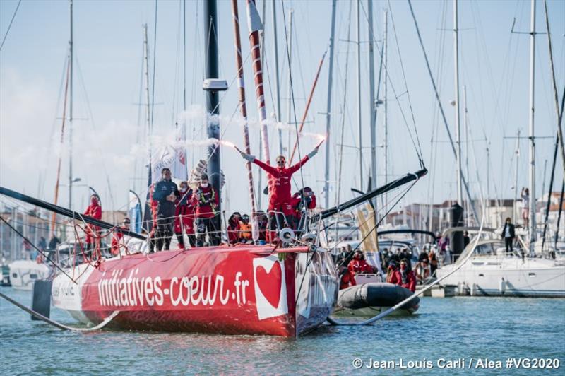 Sam Davies completes solo Vendée Globe route photo copyright Jean-Louis Carli / Alea taken at  and featuring the IMOCA class