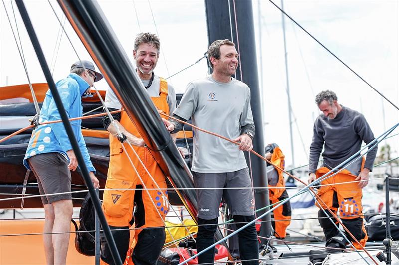 The finish of Leg One of The Ocean Race Europe from Lorient, France to Cascais, Portugal photo copyright Sailing Energy / The Ocean Race taken at  and featuring the IMOCA class