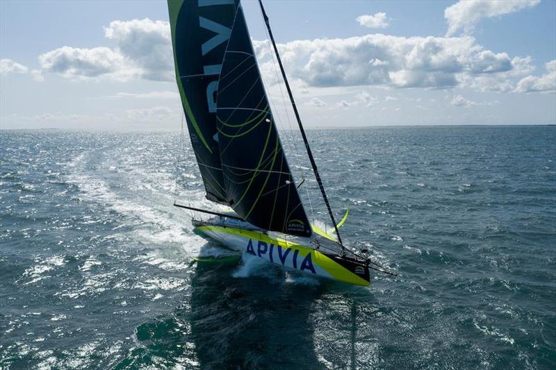 Charlie Dalin, second in the last Vendée Globe aboard Apivia, is competing in the Rolex Fastnet Race photo copyright Maxime Horlaville / Disobey / Apivia taken at Royal Ocean Racing Club and featuring the IMOCA class